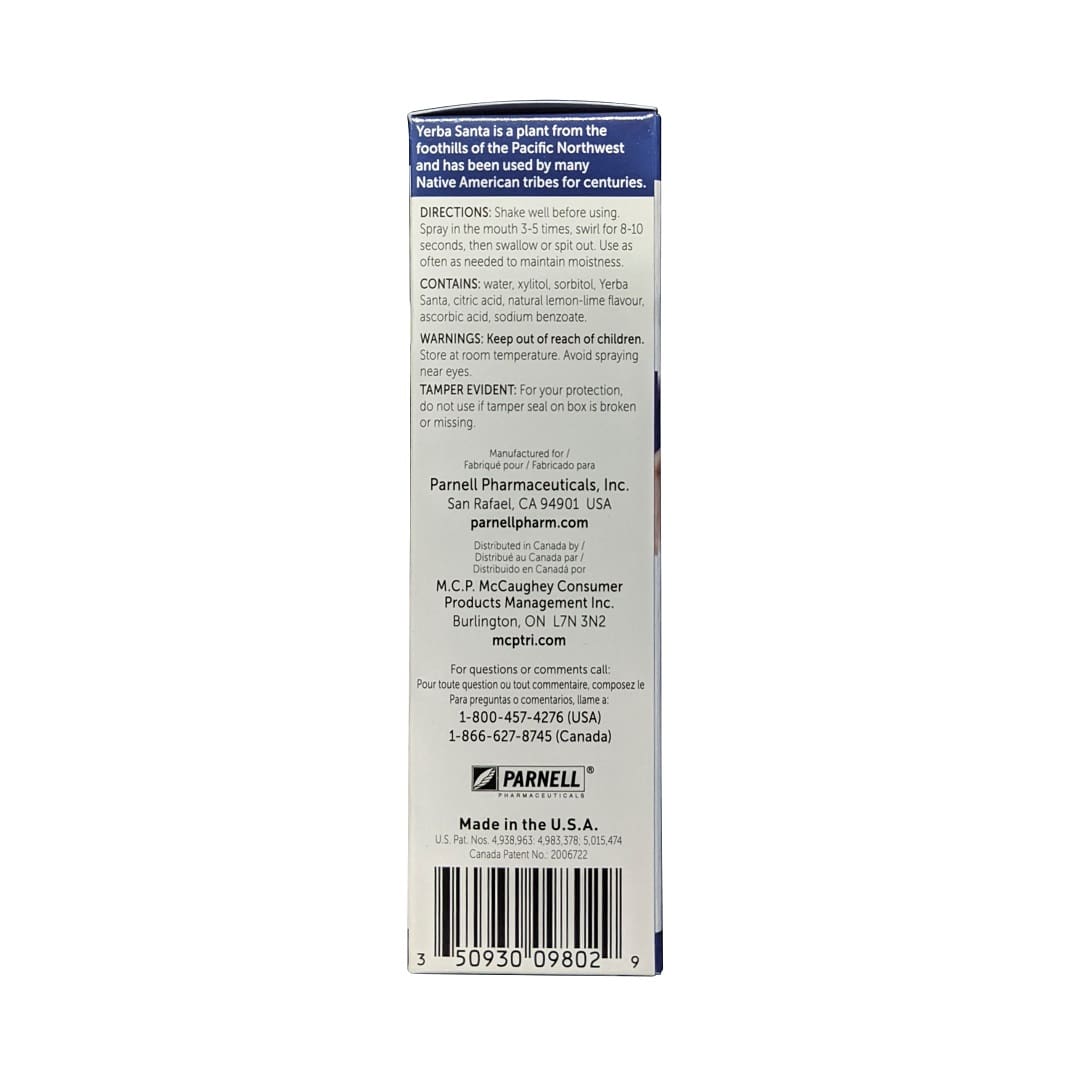 Directions, ingredients, warnings for Mouth Kote Dry Mouth Spray (59 mL) in English