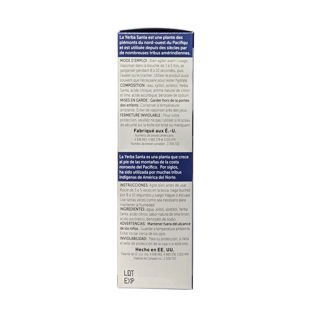 Directions, ingredients, warnings for Mouth Kote Dry Mouth Spray (59 mL) in French