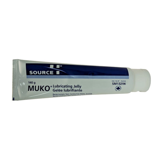 Product label for Muko Lubricating Jelly (140g) 