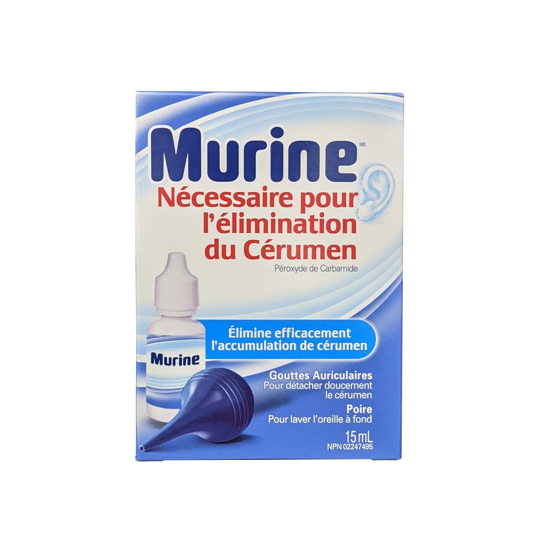 Product label for Murine Ear Wax Removal System (15 mL) in French