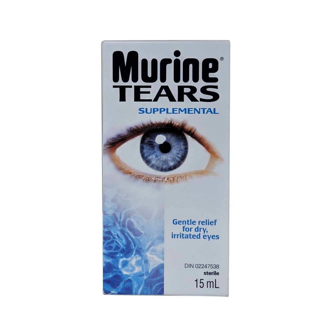 Product label for Murine Tears Supplemental (15 mL) in English