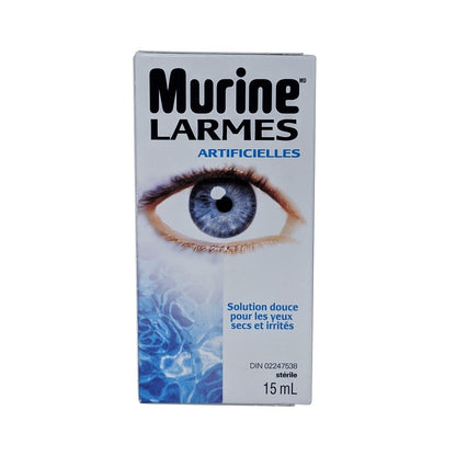 Product label for Murine Tears Supplemental (15 mL) in French