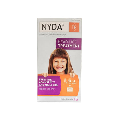 NYDA Head Lice Treatment Dimeticone 100 cSt Solution 50% w/w (50 mL)