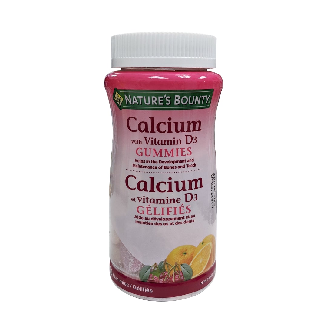 Product label for Nature's Bounty Calcium with Vitamin D3
