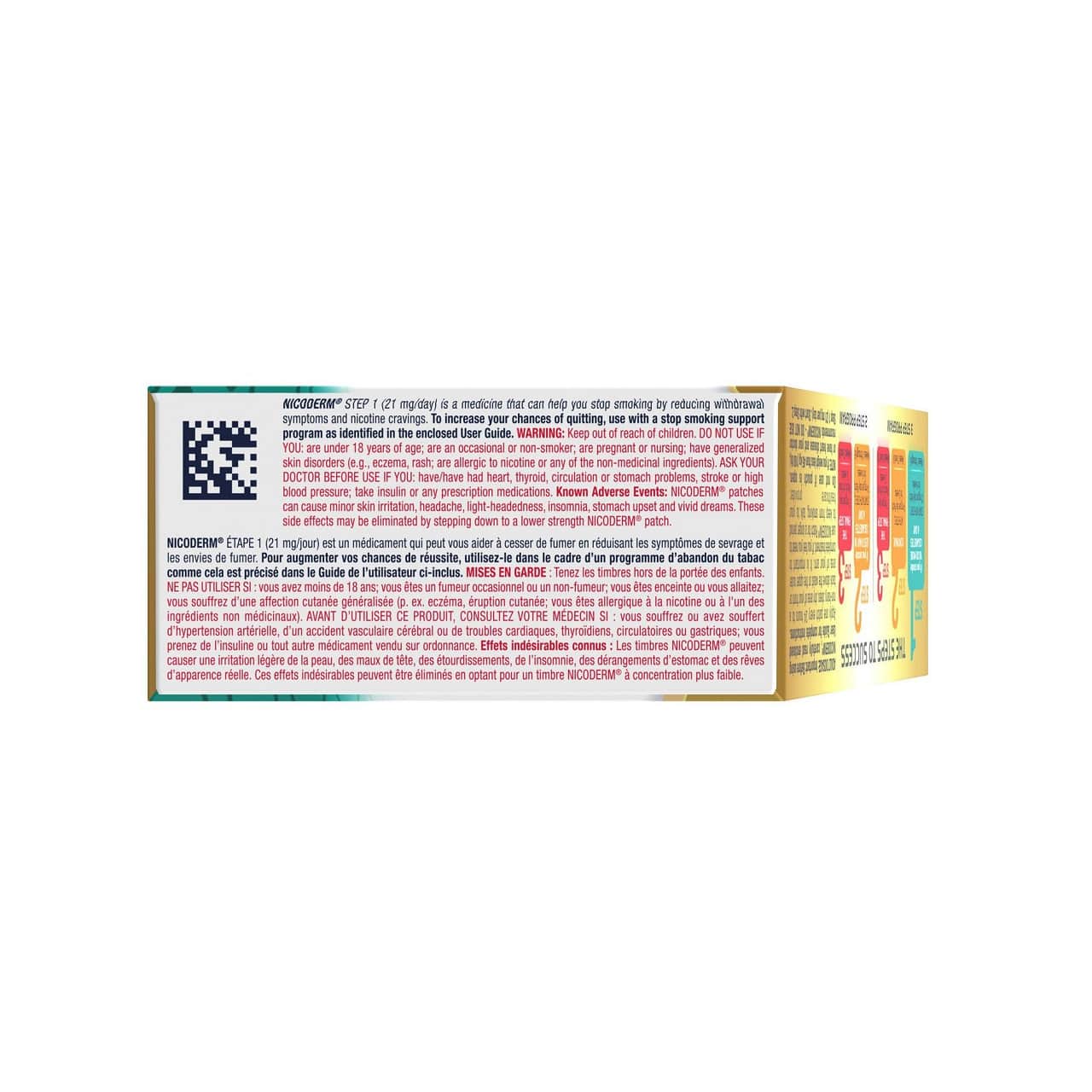 Description, ingredients, warnings for Nicoderm Step 1 Clear Nicotine Patches (7 count)