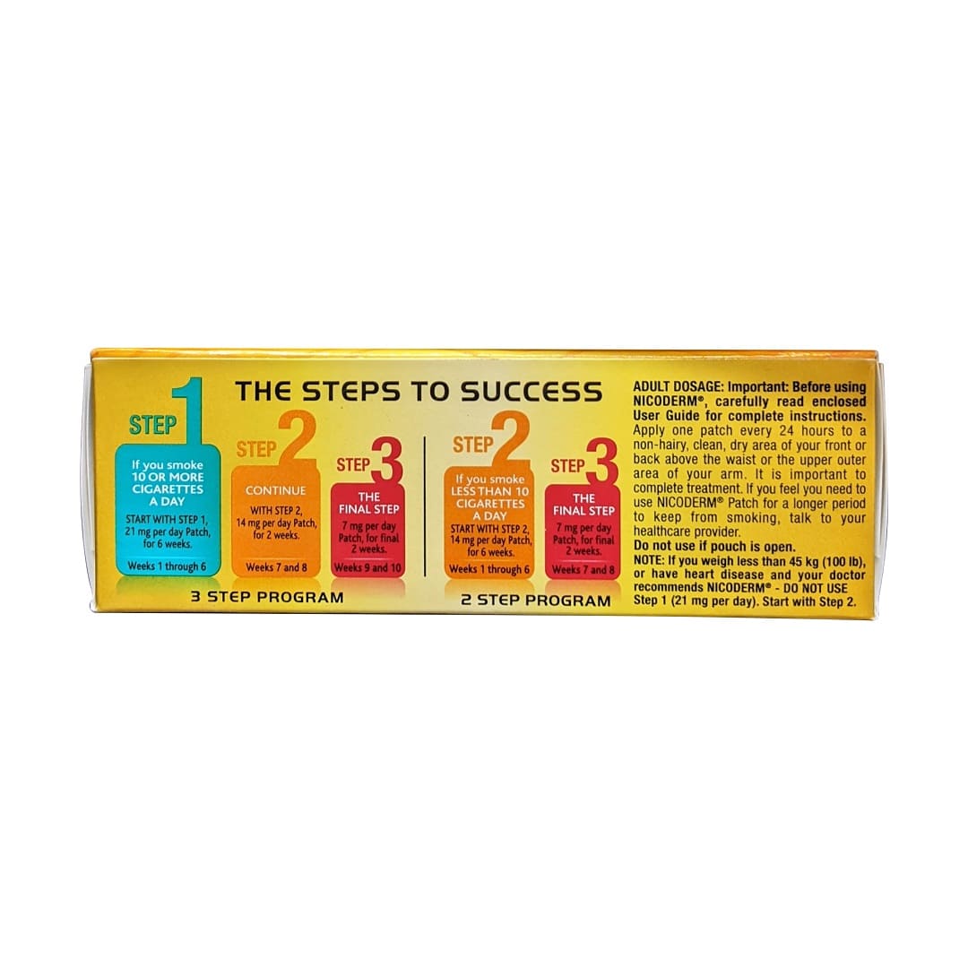 System description and dose for Nicoderm Step 2 Clear Nicotine Patches (7 count) in English