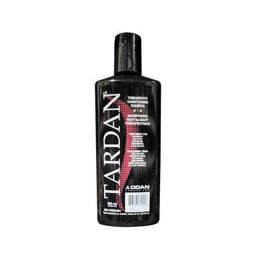 Product label for ODAN Tardan Therapeutic Conditioning Shampoo (250 mL)