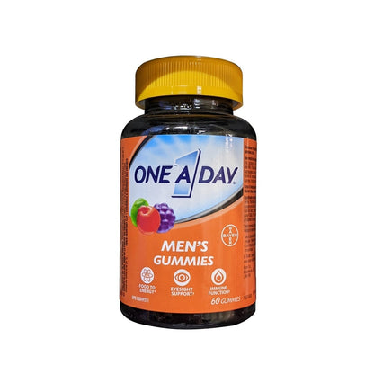 Product label for One A Day Multivitamin Gummies for Men (60 gummies) in English