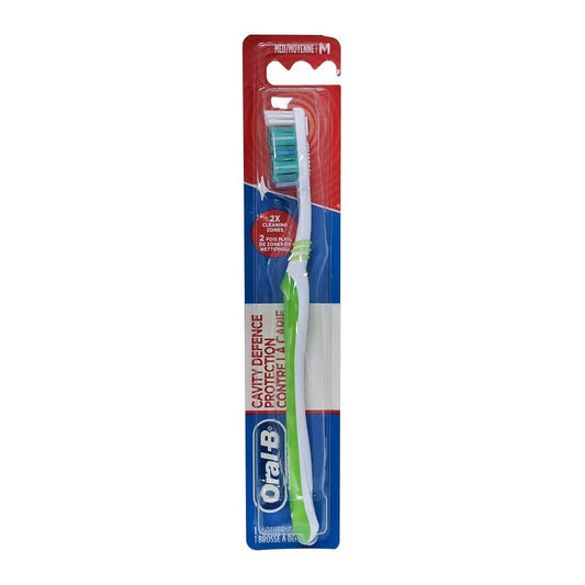 Oral-B Cavity Defense Protection Toothbrush Medium Bristles Green
