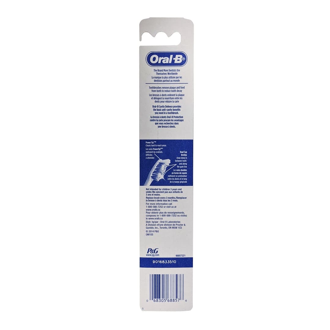 Product details for Oral-B Cavity Defense Protection Toothbrush Soft Bristles