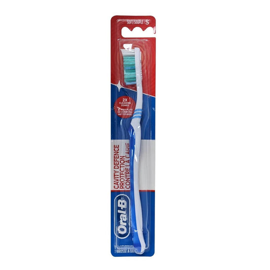 Oral-B Cavity Defense Protection Toothbrush Soft Bristles Blue