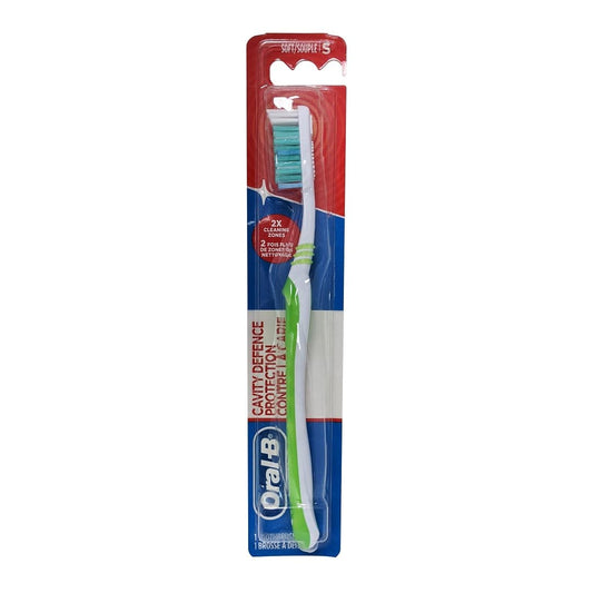 Oral-B Cavity Defense Protection Toothbrush Soft Bristles Green
