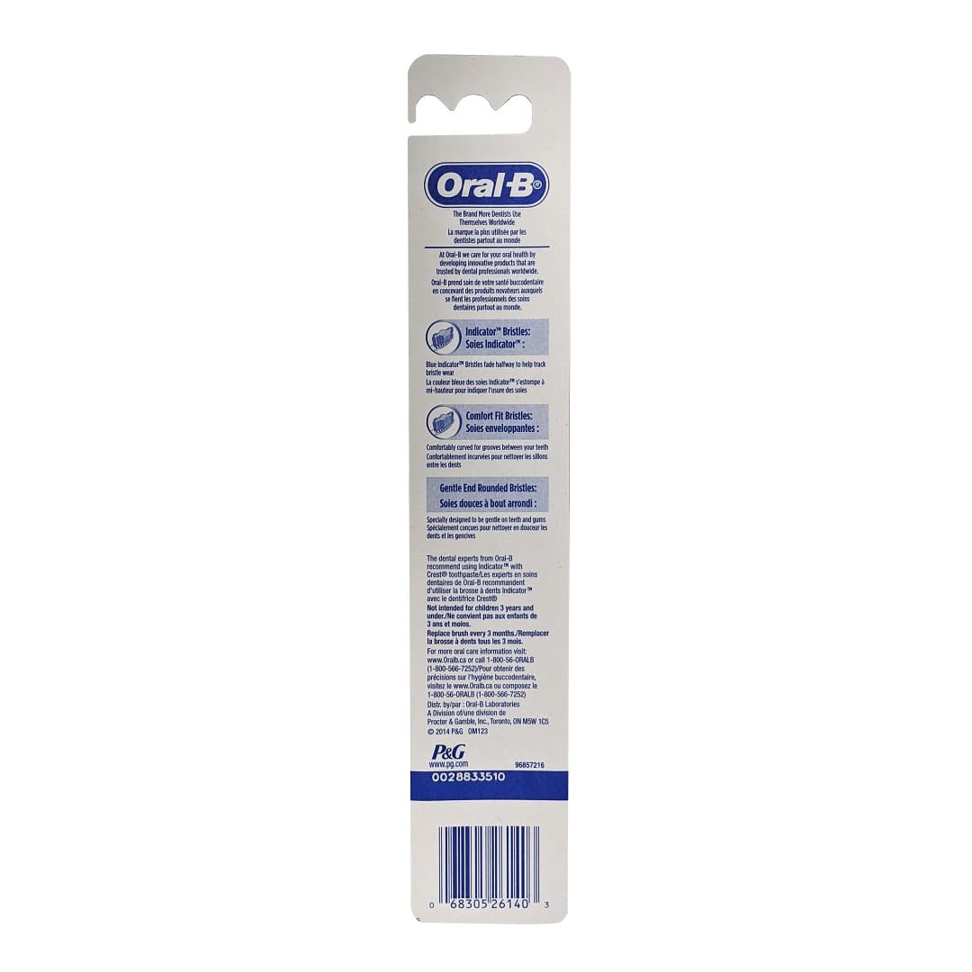 Product description for Oral-B Indicator Contour Clean Toothbrush Medium Bristles Blue