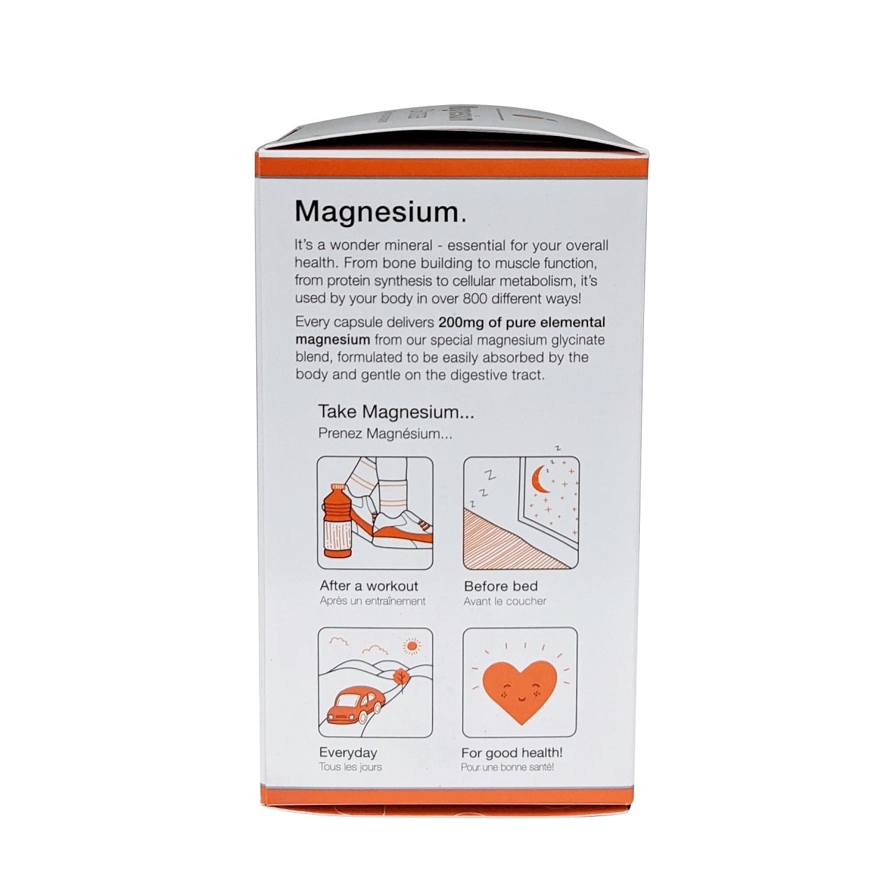 About magnesium on Orange Naturals Magnesium Glycinate 200 mg (90 capsules)