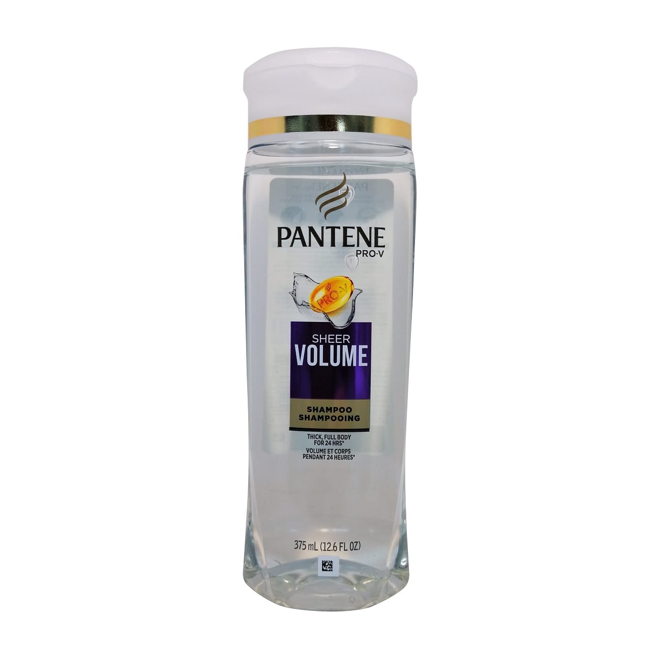 Product label for Pantene Pro-V Daily Sheer Volume Shampoo (375mL)