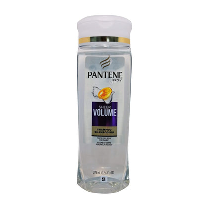 Product label for Pantene Pro-V Daily Sheer Volume Shampoo (375mL)