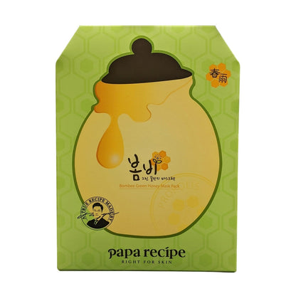 Product label for Paparecipe Bombee Green Honey Mask (10 Sheets)