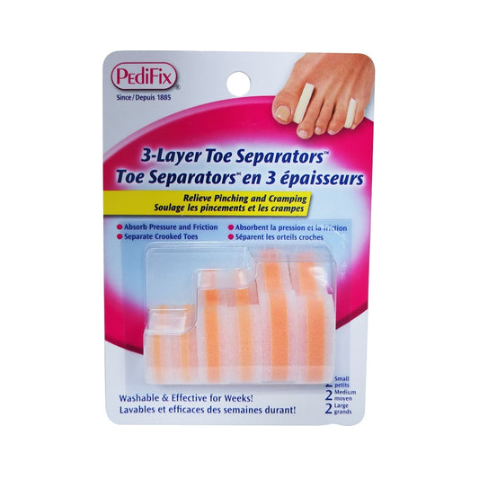 Product label for PediFix 3-Layer Toe Separators