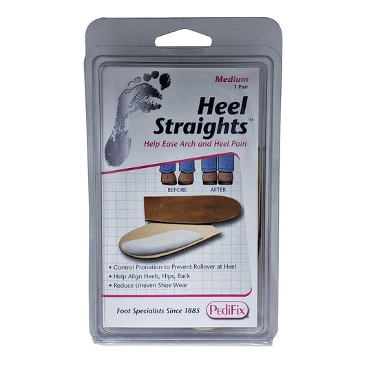 Product label for PediFix Heel Straights (medium)