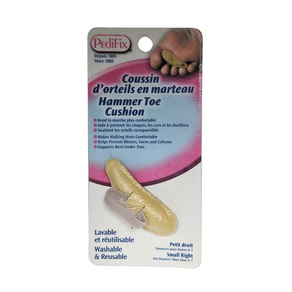 Product label for PediFix Hammer Toe Cushion (Small) Right Foot