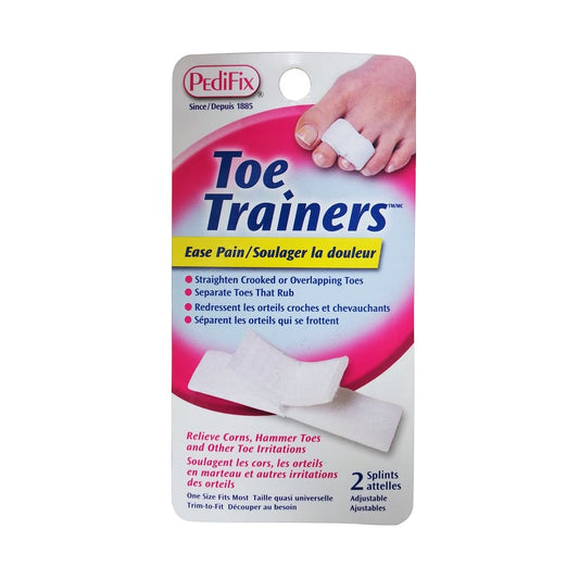 Product label for PediFix Toe Trainers (2 splints)