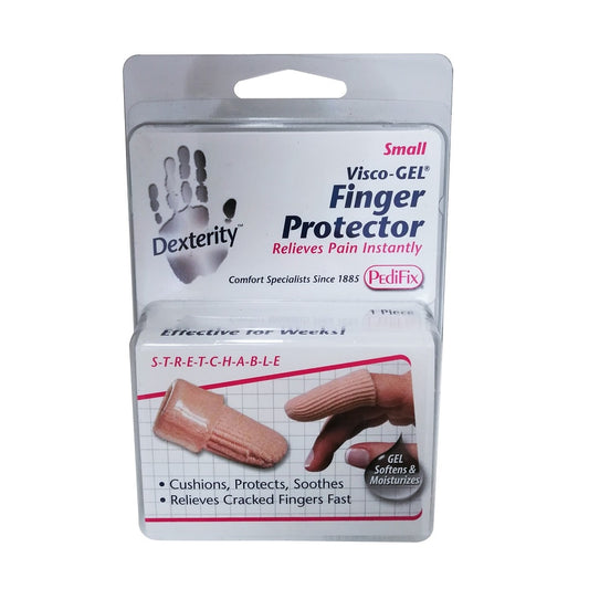 Product label for PediFix Visco-Gel Finger Protector (Small)
