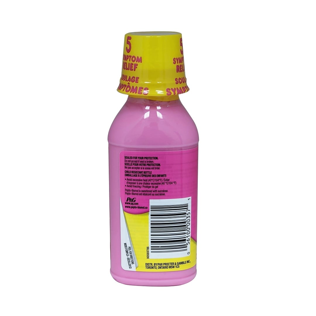 Product details for Pepto-Bismol Liquid for Nausea, Heartburn, Indigestion, Upset Stomach, Diarrhea 230 mL