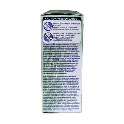 Ingredients and caution for Polident Partials Daily Cleanser Triple Mint Fresh