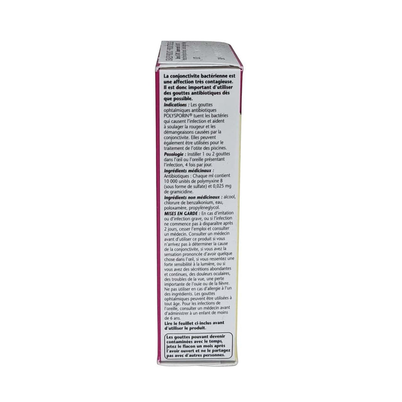Polysporin Antibiotic Eye Drops (15 mL) beyondRx.ca (by 99 Pharmacy)