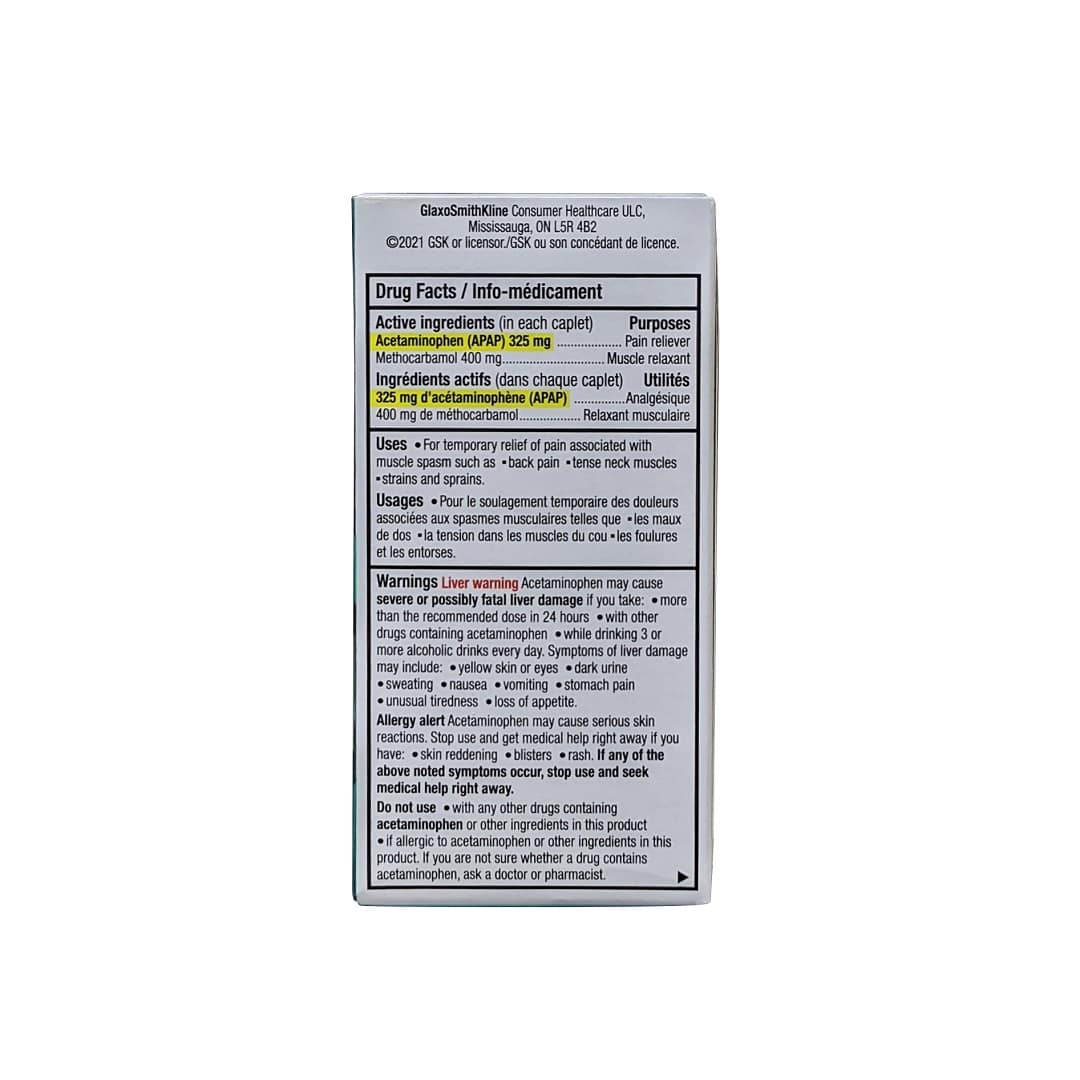 Robax Robaxacet for Back & Muscle (40 Caplets) – beyondRx.ca (by 99 ...