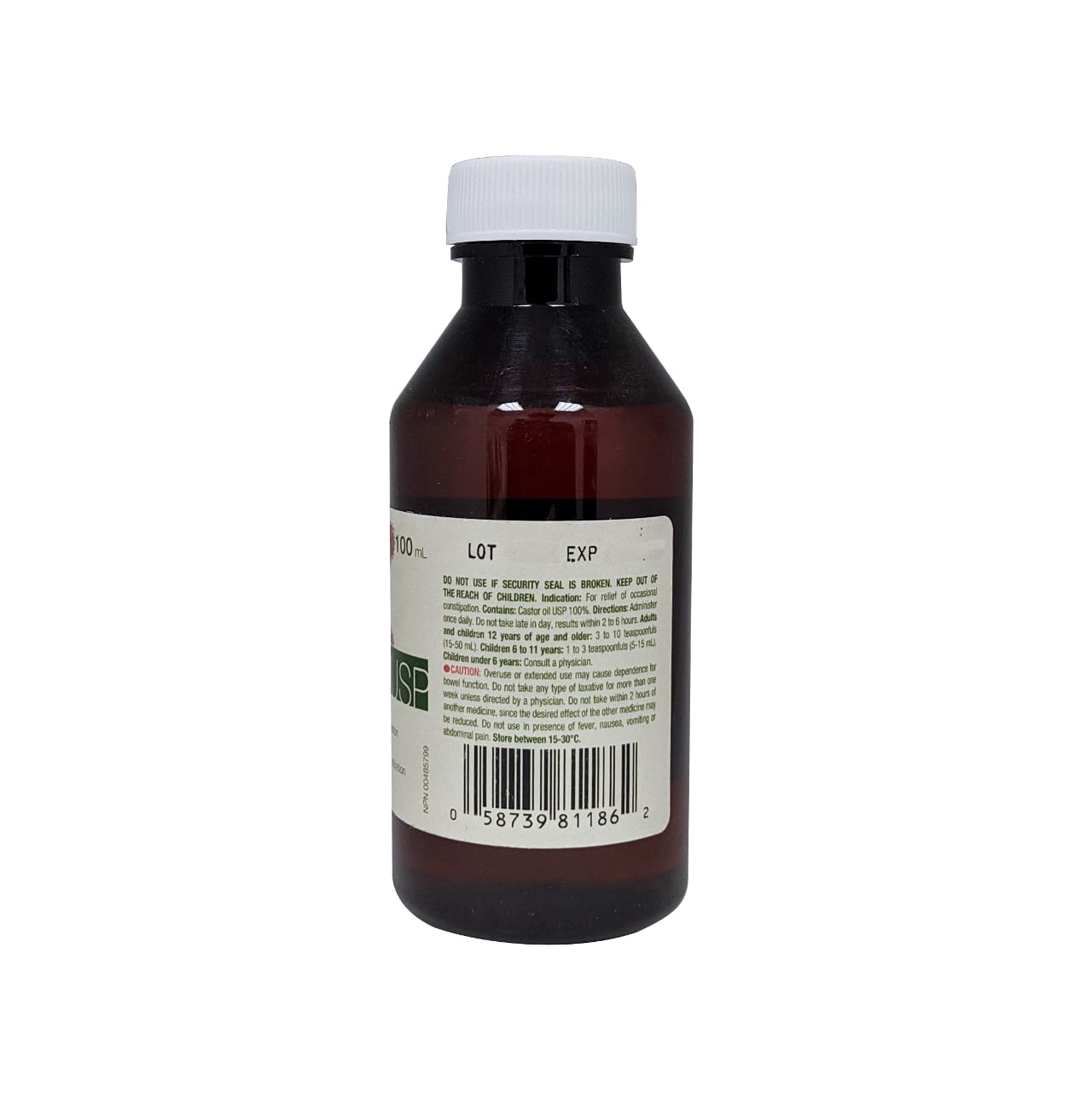 Indications, dose, ingredients, and caution for Rougier Pharma Castor Oil in English
