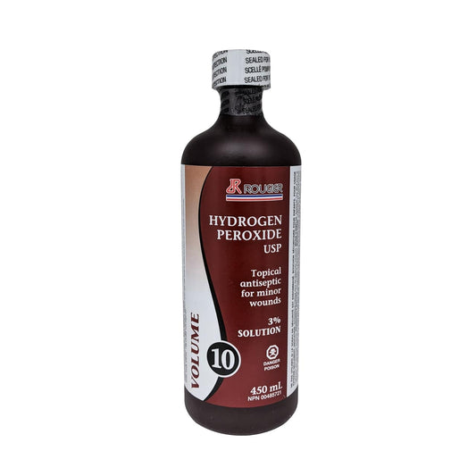 Product label for Rougier Pharma Hydrogen Peroxide USP 3% Solution in English