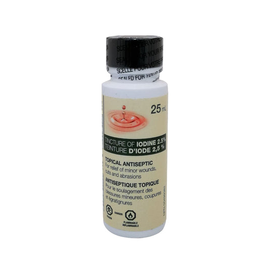 Product label for Rougier Pharma Iodine Tincture 2.5%