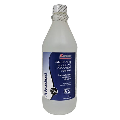 Product label for Rougier Pharma Isopropyl Alcohol 70% 1L in English