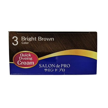 Colour swatch for Salon de Pro Hair Dye without Smell #3 Bright Brown