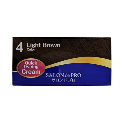 Colour swatch for Salon de Pro Hair Dye without Smell #4 Light Brown