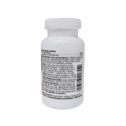 Ingredients, uses, dosage, and warnings for Sandoz Euro-Fer 300mg (30 Capsules) in English
