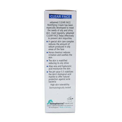 Product details for Sebamed Clear Face Mattifying Cream