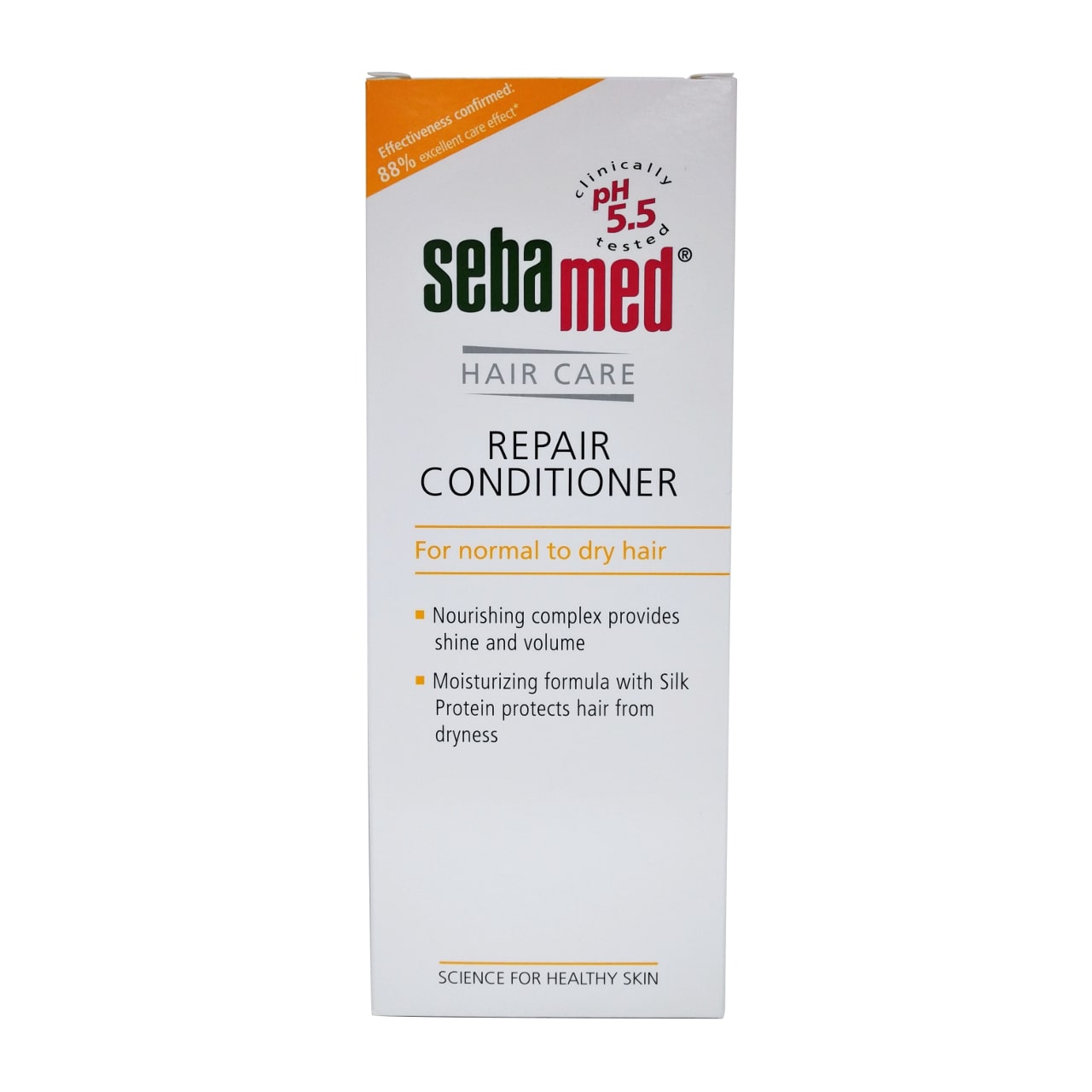 Product label for Sebamed Hair Care Repair Conditioner in English