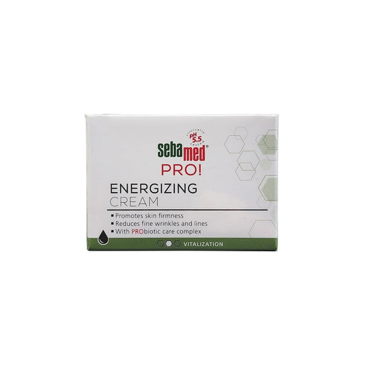 Product label for Sebamed PRO! Energizing Cream (50 mL)