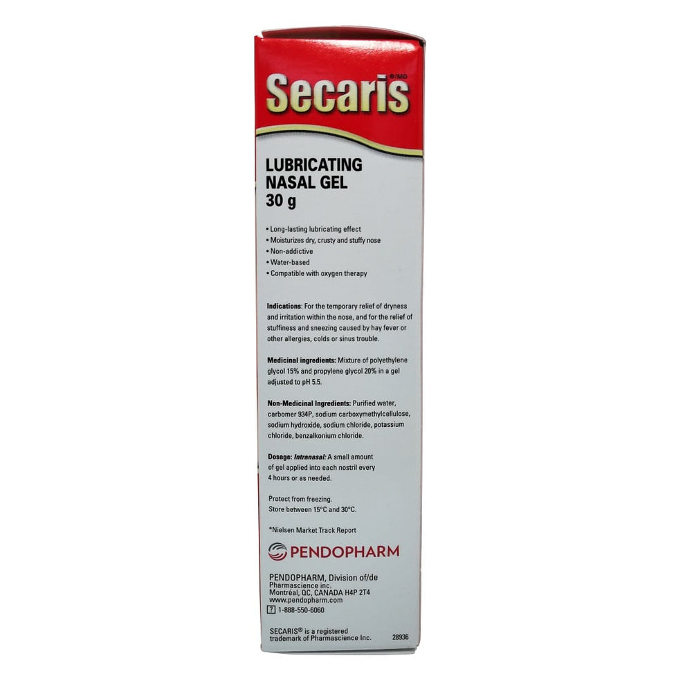 Secaris Lubricating Nasal Gel (30g) – beyondRx.ca (by 99 Pharmacy)