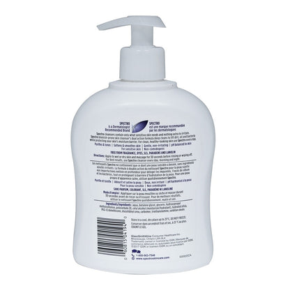 Ingredients and directions for Spectro Facial Cleanser for Blemish-Prone Skin 500 mL