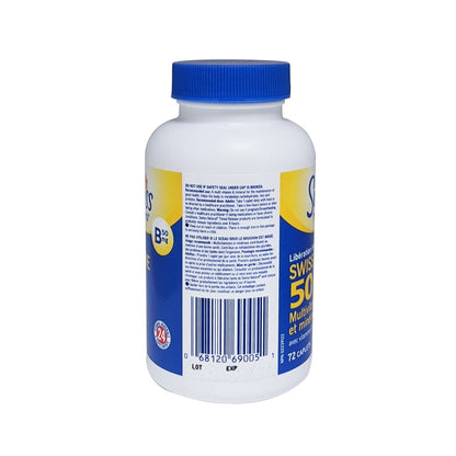 Recommended use and warnings for Swiss Natural B50 Multi Vitamin & Mineral Timed Release (72 caplets)