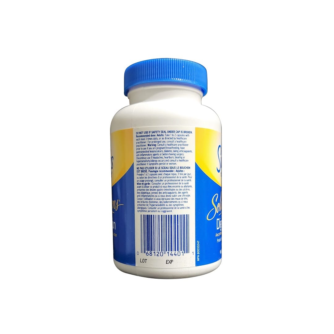 Uses, dose, warnings for Swiss Natural Solutions Digestion with Protease, Amylase, and Lactase (90 capsules)