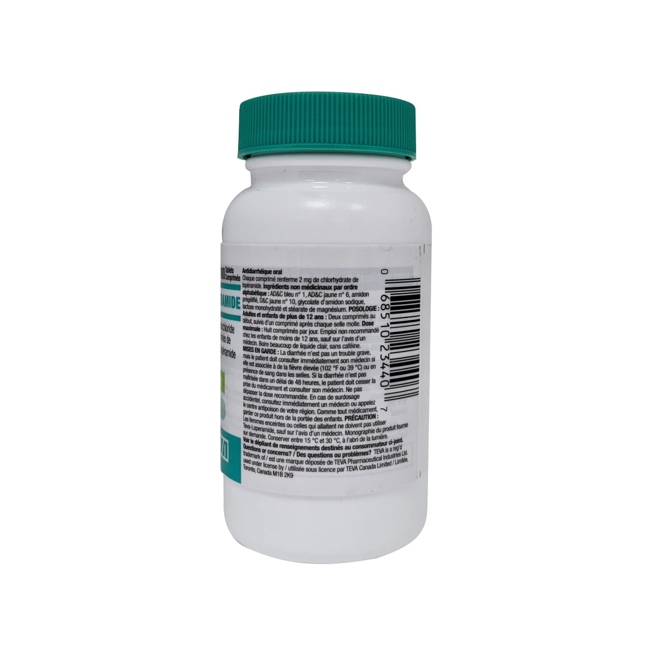 Teva-Loperamide 2mg (100 tablets)