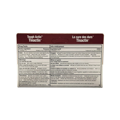 Ingredients, uses, warnings, directions for Tinactin Antifungal Cream (Tolnaftate 1%) (30 grams)