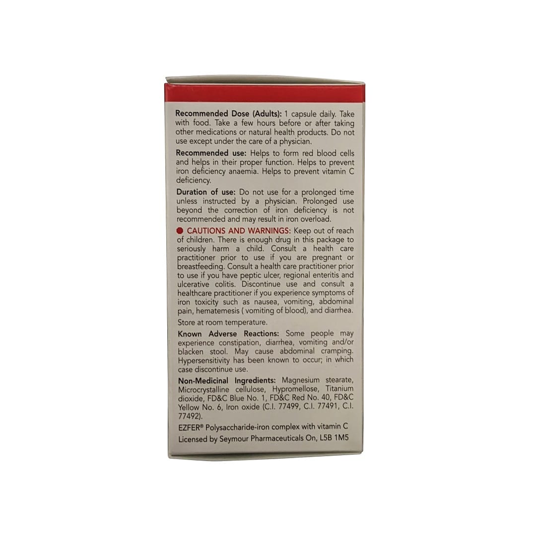 Triferexx Ez Fer 150 mg Elemental Iron with 250 mg Vitamin C (100 Caps ...
