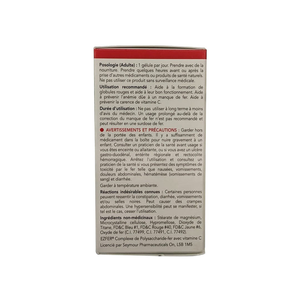 Triferexx Ez Fer 150 mg Elemental Iron with 250 mg Vitamin C (100 Caps ...