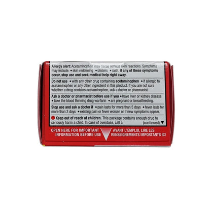 Ingredients, uses, and warnings for Tylenol Arthritis Pain Acetaminophen 650 mg (24 caplets) 2 of 2 