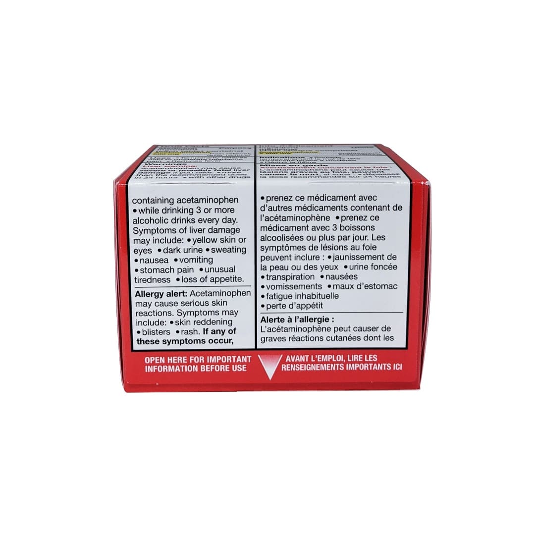 Warnings for Tylenol Extra Strength Acetaminophen 500mg (50 eZ Tablets)